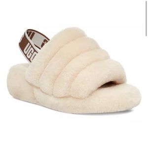 NWT UGG Fluff Yeah Slide White